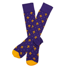 Load image into Gallery viewer, Purple and Gold - Fleur de lis