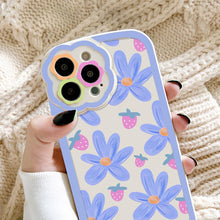 Load image into Gallery viewer, Purple Flower Phone Case For iPhone 11 Case iPhone 13 14 Pro Max iPhone 12 Phone Case iPhone11 iPhone14 Soft Back Cover Cute Pattern Soft iPhone Fashion Comfortable Grip Design & Aesthetic Floral Pattern iphone Case