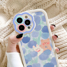 Load image into Gallery viewer, Purple Flower Phone Case For iPhone 11 Case iPhone 13 14 Pro Max iPhone 12 Phone Case iPhone11 iPhone14 Soft Back Cover Cute Pattern Soft iPhone Fashion Comfortable Grip Design & Aesthetic Floral Pattern iphone Case
