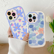 Load image into Gallery viewer, Purple Flower Phone Case For iPhone 11 Case iPhone 13 14 Pro Max iPhone 12 Phone Case iPhone11 iPhone14 Soft Back Cover Cute Pattern Soft iPhone Fashion Comfortable Grip Design & Aesthetic Floral Pattern iphone Case