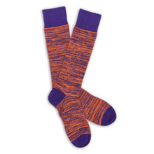 Load image into Gallery viewer, Purple / Orange Marl Dress Socks