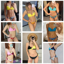 Load image into Gallery viewer, Push Up Bikinis 2022 New Swimwear Women's Bikini Swimsuits Floral Printed Bathing Suits for Women 2 Piece Bikini Women Floral Print Bikini Sets Swimsuit Beach Wear Bathing Suit Female Two Pieces