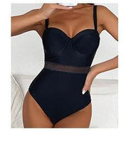 Load image into Gallery viewer, Push Up Women Bikinis Swimwear Women's Bathing Suits Push Up Halter Bandage Bikini Floral Printing Swim Bottoms Two Piece Swimsuits Women Swimsuits Bathing Suit Halter Leaf Print Beach Wear Plus Size