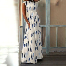 Load image into Gallery viewer, Maternity Dress with O-Neck and Print Design - # BAGE211510120-PRG