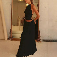 Load image into Gallery viewer, 2-Piece Chic Halter Dress Suit Set