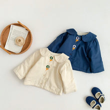 Load image into Gallery viewer, Embroidered Doll Collar Thick Jacket for Girls 1-3Y - # BAAA61110005