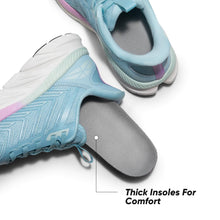 Load image into Gallery viewer, Women's Slip On Walking Shoes Running ActiveCushion Comfortable Tennis Breathable Non Slip Athletic Gym Workout Cross Training Sneakers 6 Light Blue - #GIAA73110001