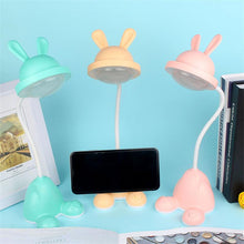 Load image into Gallery viewer, Rabbit LED Table Lamp Kids Desk Bunny Night Lights Studying Bedroom Decor Baby Bed Restaurant Living Room Cute Gift USB Charging Cute Study Lamps for Bedroom Décor