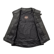Load image into Gallery viewer, Raceway - Men's Motorcycle Perforated Leather Vest