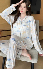 Load image into Gallery viewer, Maternity Nursing Pajamas with Chest Pads (Spring/Fall) - # BAGE211510130-NURSG