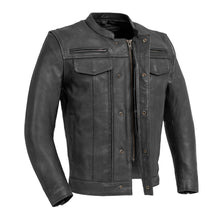 Load image into Gallery viewer, Raider Men's Motorcycle Leather Jacket