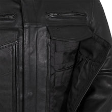Load image into Gallery viewer, Raider Men's Motorcycle Leather Jacket