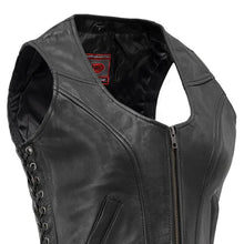 Load image into Gallery viewer, Raven Women's Motorcycle Leather Vest