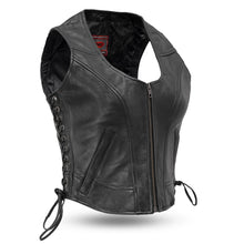 Load image into Gallery viewer, Raven Women's Motorcycle Leather Vest