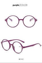 Load image into Gallery viewer, Read Eyeglass Men Women Round Vintage Reading Glasses Blue Light Blocking Glasses Men Women Retro Thick Round Rim Frame Eyeglasses Light Weight With Spring Hinge Easy To Carry +1 +1.5 +2 +2.5 +3 +3.5