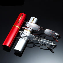 Load image into Gallery viewer, Reading Glasses for Men and Women Compact, Scratch Proof Simple Design Reading Glasses For Men & Women Ultra-light Portable Anti-fatigue Presbyopia Eyeglass With Case Diopter Eyewear