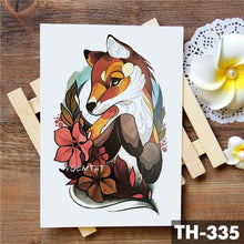Load image into Gallery viewer, Realistic 3D Wolf Moon Temporary Tattoo Sticker Waterproof Stylish Body New Luxury Animal Tattoo For Men Women