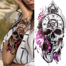Load image into Gallery viewer, Realistic Full Arm Temporary Tattoos Sleeve Fake Tatoos Warrior Lion Tiger Flower Waterproof Tattoo Stickers For Womens Mens