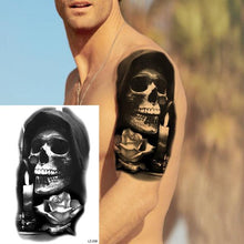 Load image into Gallery viewer, Realistic Lion Temporary Tattoo Black Warrior Sticker Waterproof Luxury Tattoo For Men Women