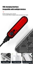 Load image into Gallery viewer, Rear Bike Tail Light USB Rechargeable Red Ultra Bright Taillights Fit On Bicycle Easy to Install for Cycling Safety