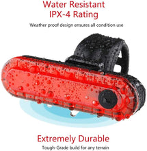 Load image into Gallery viewer, Rear Bike Tail Light USB Rechargeable Red Ultra Bright Taillights Fit On Bicycle Easy to Install for Cycling Safety