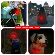 Load image into Gallery viewer, Rear Bike Tail Light USB Rechargeable Red Ultra Bright Taillights Fit On Bicycle Easy to Install for Cycling Safety