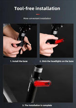 Load image into Gallery viewer, Rear Bike Tail Light USB Rechargeable Red Ultra Bright Taillights Fit On Bicycle Easy to Install for Cycling Safety