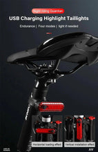 Load image into Gallery viewer, Rear Bike Tail Light USB Rechargeable Red Ultra Bright Taillights Fit On Bicycle Easy to Install for Cycling Safety