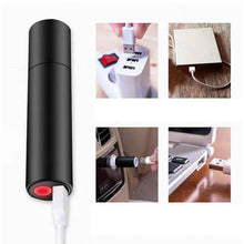 Load image into Gallery viewer, Rechargable Mini Portable Waterproof USB LED Pocket LED Flashlight Hight Super Bright Flashlight Telescopic Zoom Water Resistant Torch Great For Indoor/Outdoor Activities Night Camping Hiking