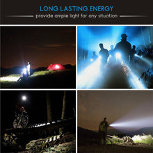 Load image into Gallery viewer, Rechargeable Adjustable Flashlight High Lumen Powerful Waterproof Portable Cree USB LED Super Bright Flashlight Pocket Size Torch Light For Camping Hiking Riding