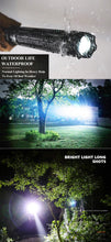 Load image into Gallery viewer, Rechargeable Adjustable LED Flashlights High Lumen Super Bright Handheld Waterproof Zoomable Portable Flashlight For Outdoor Baseball Bat Hiking CampingSelf Defense