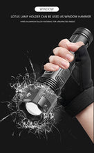 Load image into Gallery viewer, Rechargeable Adjustable Led Flashlights With High Lumen With Battery Display Super Bright Waterproof Flashlight 5 Lighting Modes For Adventure Hiking Camping Hunting New Design