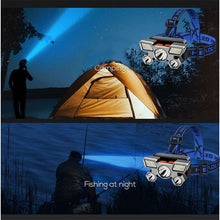 Load image into Gallery viewer, Rechargeable Adjustable USB 5LED Headlamp with High Lumen Handsfree Waterproof Portable Ability Focusing Ring Headlight Flashlight Torchlight For Outdoor Camping Hiking Running Headlight