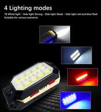 Load image into Gallery viewer, Rechargeable Adjustable USB LED Portable Charger Battery High Capacity with Digital Display LCD Screen Waterproof Flashlight COB Work Light For Repairing Outdoor Camping