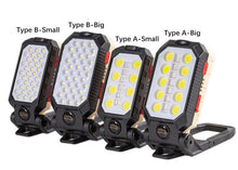 Load image into Gallery viewer, Rechargeable Adjustable USB LED Portable Charger Battery High Capacity with Digital Display LCD Screen Waterproof Flashlight COB Work Light For Repairing Outdoor Camping