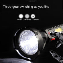 Load image into Gallery viewer, Rechargeable Adjustable USB LED Portable Rotary High Lumen Zoombale Super Strong Flashlight Ultra-bright For Long-range Outdoor Camping Fishing Hiking Riding Walking Jogging Flashlight