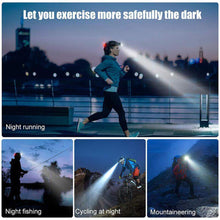 Load image into Gallery viewer, Rechargeable LED Headlamps Ultra-bright High lumens Zoomable Waterproof LED Headlight Head Torch Flashlight Head Lamp For Fishing Hands-Free Headlight