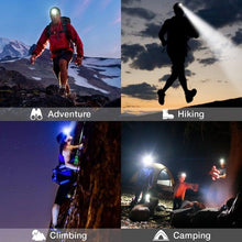 Load image into Gallery viewer, Rechargeable Powerful USB LED High Lumen Headlamp Ultra-Light Bright Headlight Waterproof Sensor Head Light For Outdoors Camping Running Hiking Biking Fishing