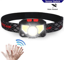 Load image into Gallery viewer, Rechargeable Powerful USB LED High Lumen Headlamp Ultra-Light Bright Headlight Waterproof Sensor Head Light For Outdoors Camping Running Hiking Biking Fishing