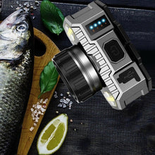 Load image into Gallery viewer, Rechargeable Super Bright High Lumen Strong Light LED Head-Mounted Headlamp Waterproof Long-Range Flashlight For Outdoor Camping Household Riding Night Fishing Headlight