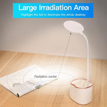 Load image into Gallery viewer, Rechargeable Table Lamp Storage Pen Holder Lamps Table 18 PCS LED Touch Table Lamp USB Hose Phone Stand Student Desk Lamp Decorative Table Lamp Cute Study Lamps for Bedroom Décor