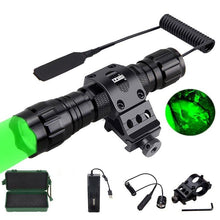 Load image into Gallery viewer, Rechargeable USB Charger High Lumen LED Light Tactical Flashlight With Rail Mount Led Light White Tactical Flashlight Pressure Switch For Long Distance Night Hunting