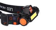 Load image into Gallery viewer, Rechargeable Waterproof Powerful LED Headlamp Portable Mini Built-in 18650 Battery Flashlight For Portable Head Lamp Flashlight, Outdoor Lightweight Durable Headlight For Outdoor Running Camping Reading Fishing Walking Jogging Headlight