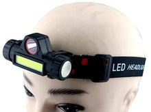 Load image into Gallery viewer, Rechargeable Waterproof Powerful LED Headlamp Portable Mini Built-in 18650 Battery Flashlight For Portable Head Lamp Flashlight, Outdoor Lightweight Durable Headlight For Outdoor Running Camping Reading Fishing Walking Jogging Headlight