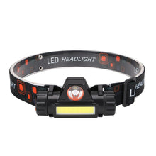 Load image into Gallery viewer, Rechargeable Waterproof Powerful LED Headlamp Portable Mini Built-in 18650 Battery Flashlight For Portable Head Lamp Flashlight, Outdoor Lightweight Durable Headlight For Outdoor Running Camping Reading Fishing Walking Jogging Headlight