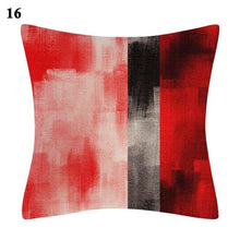Load image into Gallery viewer, Red Abstract Cushion Cover Geometric Pillow Cases Sofa Decorative Modern Abstract Painting Pillow Case Beautiful Cushion Covers Fashion Pillowcase Pillow Cover