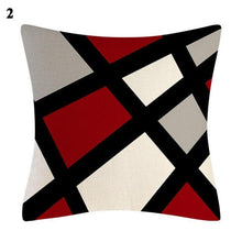 Load image into Gallery viewer, Red Abstract Cushion Cover Geometric Pillow Cases Sofa Decorative Modern Abstract Painting Pillow Case Beautiful Cushion Covers Fashion Pillowcase Pillow Cover
