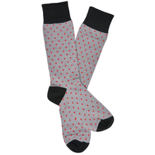 Load image into Gallery viewer, Red and Black Dress Sock - 4-Pack - Home