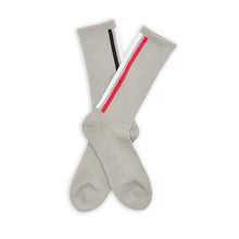 Load image into Gallery viewer, Red / Black Vertical Stripe Casual Socks