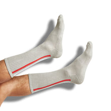 Load image into Gallery viewer, Red / Black Vertical Stripe Casual Socks
